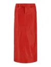 Armarium Leather Column Skirt