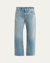 Armarium Fergus Distressed Denim Pants In Light Blue