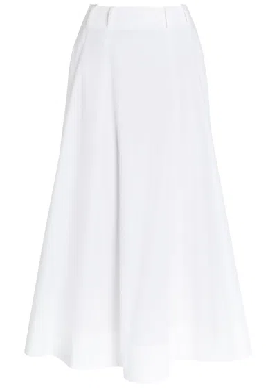 Armarium Fiamma Cotton-poplin Midi Skirt In Yellow