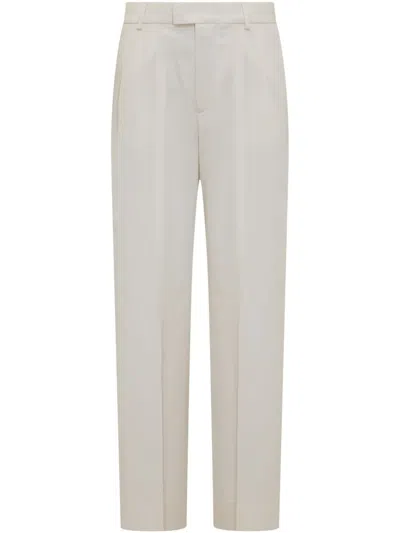 Armarium White Relaxed Flat Front Pants