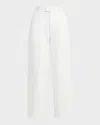 Armarium Giorgia Wide Leg Denim Pants In White