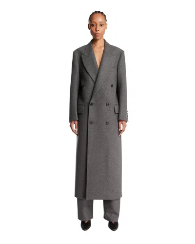 Armarium Gray Wool And Cashmere Hadi Coat In Gray Grigio   #626262
