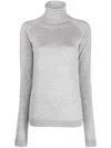 Armarium Wool And Cashmere Blend High Neck Sweater In Grey