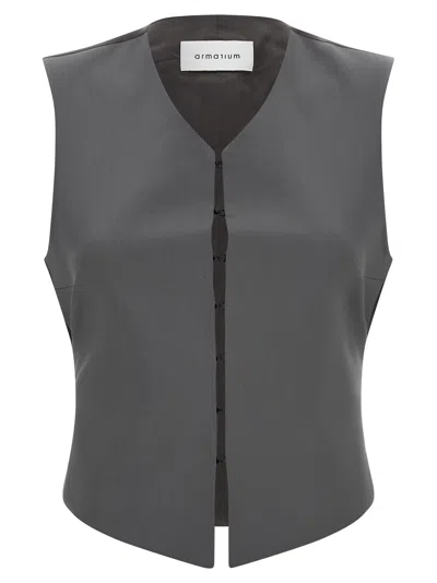 Armarium Guia Gilet Gray In Black