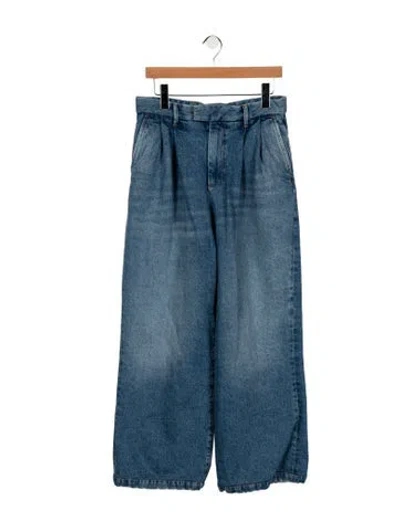 Pre-owned Armarium High-rise Wide Leg Jeans In Blue