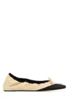 Armarium Ivory Nappa Leather Camilla Ballerinas In Neutral
