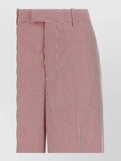 Armarium Juno Striped Pants Belt Loops Pockets In Pink
