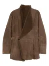 Armarium Keira Shawl-collar Jacket In Brown