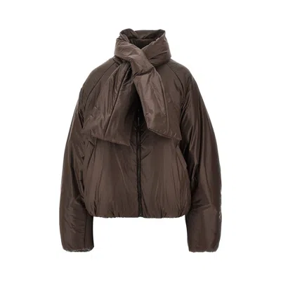 Armarium Scarf Jacket In Brown