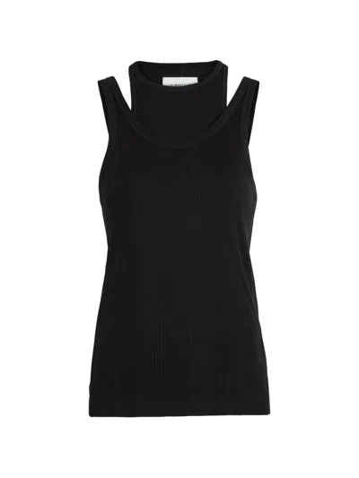 Armarium Layered-design Tank Top In Black