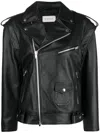 Armarium Leather Biker Jacket In Black