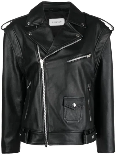 ARMARIUM ARMARIUM LEATHER BIKER JACKET