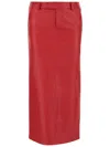 Armarium Leather Column Skirt