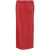 Armarium Leather Skirts In Red