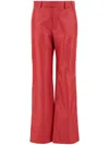 Armarium Tito Leather Pants In Red