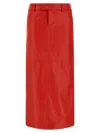 Armarium Leather Column Skirt