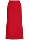 Armarium Loren Wool-blend Midi Skirt In Red
