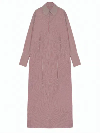 Armarium Malik Cotton Dress With Striped Pattern In Multi