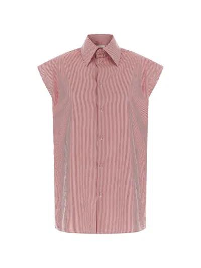 Armarium Malik Striped Pointed-collar Shirt In Black