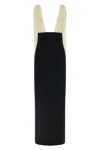 Armarium V-neck Maxi Dress In Black