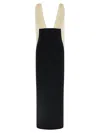 Armarium V-neck Maxi Dress In Black