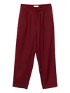 Armarium Marlon Pleated Trousers In Red