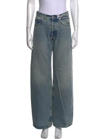 Pre-owned Armarium Mid-rise Wide Leg Jeans W/ Tags In Blue