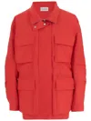 Armarium Multi Pocket Nylon Jacket In Red