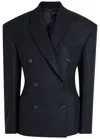 Armarium Natalie Structured Wool-blend Jacket In Blue