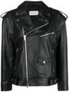 Armarium Leather Biker Jacket In Black
