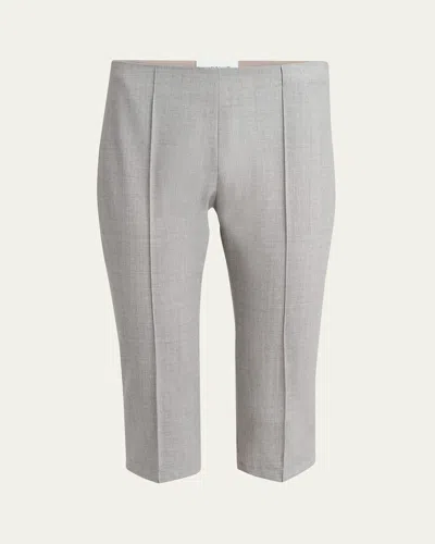 Armarium Paride Knee Length Wool Pants In Grey