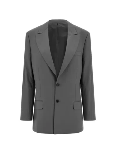 Armarium Peak Lapels Single-breasted Blazer In Gray