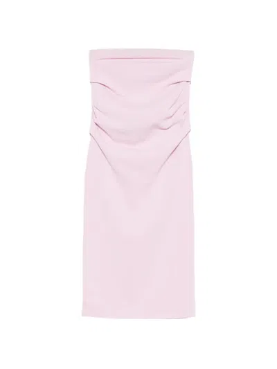 Armarium Pernilla Ruched-detail Midi Skirts In Pink