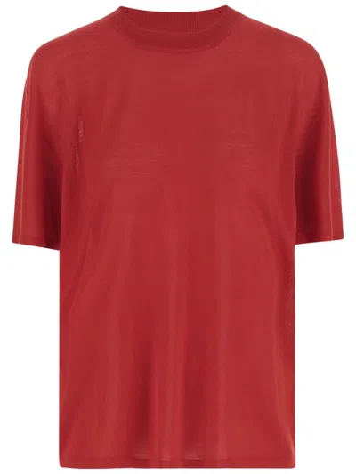 Armarium Relaxed-fit Wool T-shirt In Red