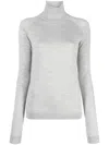 Armarium Wool And Cashmere Blend High Neck Sweater In Grey