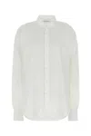 Armarium Camicia Lavinia Oversize In Popeline Stretch Bianco Donna In White