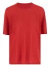 Armarium Short-sleeve Merino-wool Sweater In Red