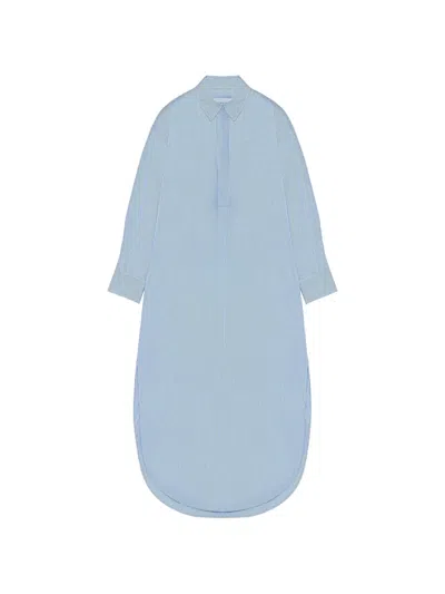 Armarium Striped Shirt Dress In Blue