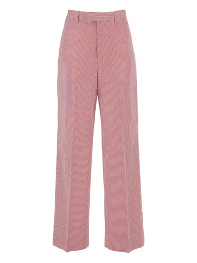 Armarium Striped Trousers In Pink