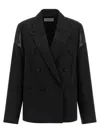 Armarium Sveva Double-breasted Blazer In Black
