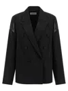 Armarium Sveva Double-breasted Blazer In Black