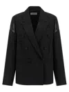 Armarium Sveva Double-breasted Blazer In Black