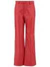 Armarium Tito Leather Pants In Red