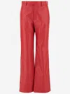 Armarium Tito Leather Pants In Red