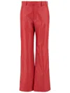 Armarium Tito Leather Pants In Red