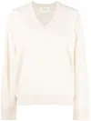 Armarium V-neck Knitted Jumper In 白色