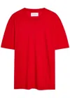 Armarium Viky Fine-knit Wool T-shirt In Red