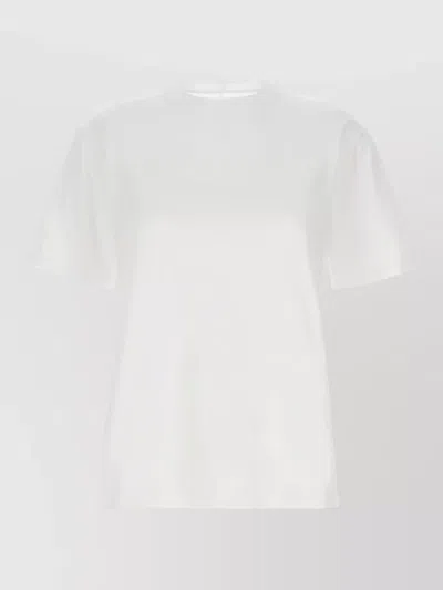 Armarium Vittoria Crew Neck Short Sleeve Top In White