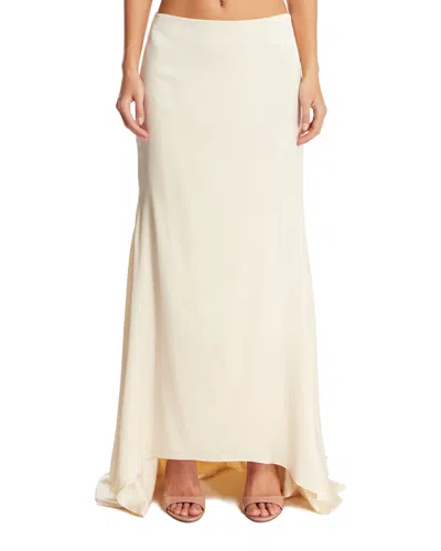 Armarium White Skirt With Train In Neutral
