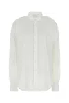 Armarium Camicia Lavinia Oversize In Popeline Stretch Bianco Donna In White